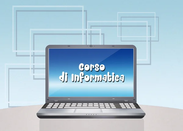 illustration of computer course
