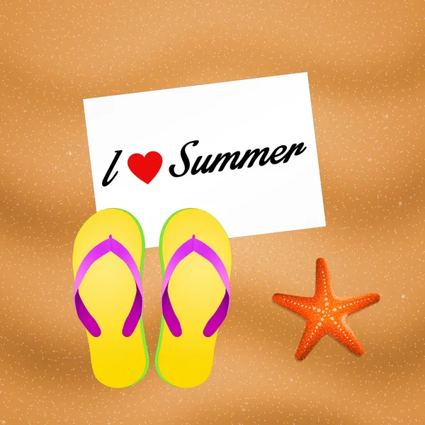 I love summer — Stock Photo, Image