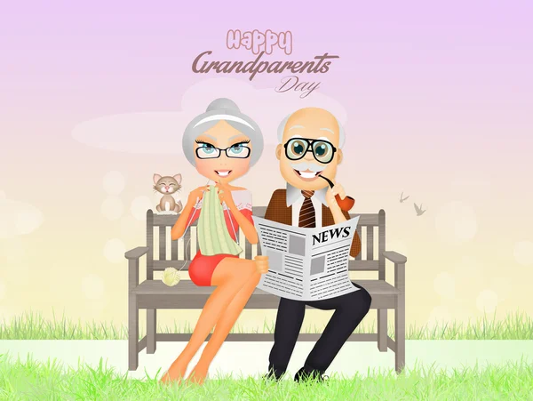 Feast of grandparents — Stock Photo, Image