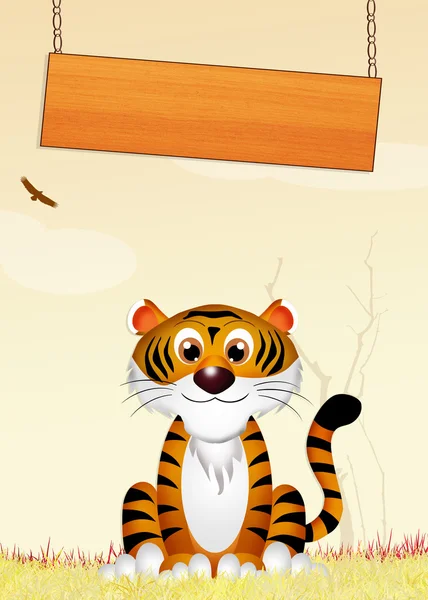 Tiger i djungeln — Stockfoto