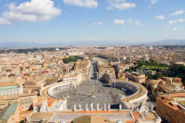 Vista da Praça de São Pedro, Roma — Fotografia de Stock