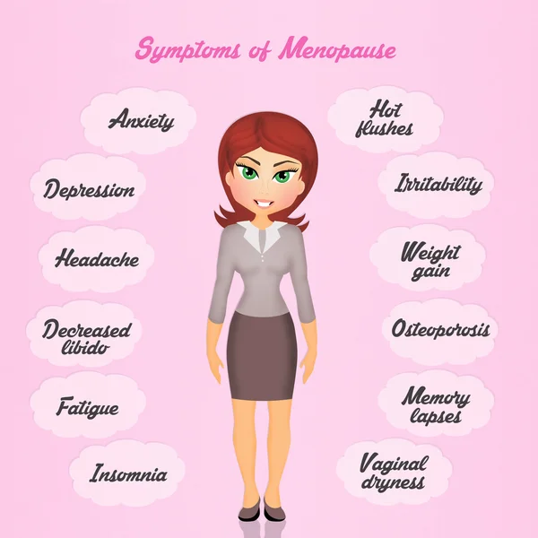 Symptoms of menopause — Stock Photo, Image