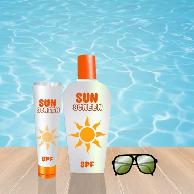 Güneş ekran koruma şişe