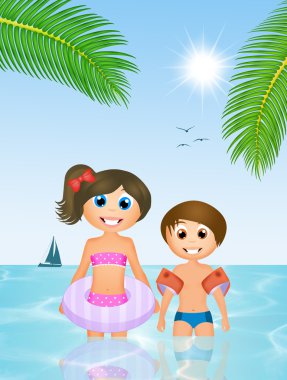 Çocuk yaz tatil
