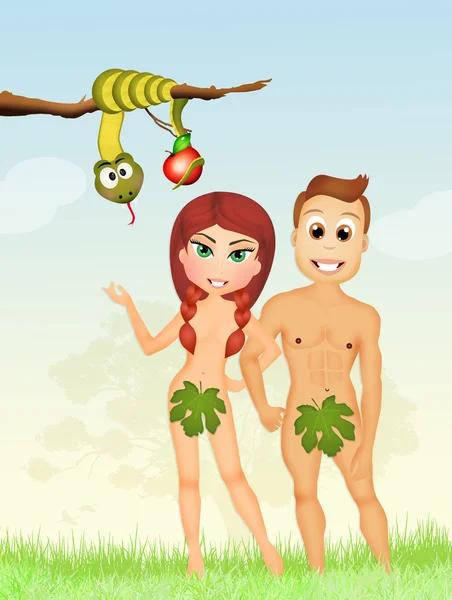 Adam and Eve in the Eden