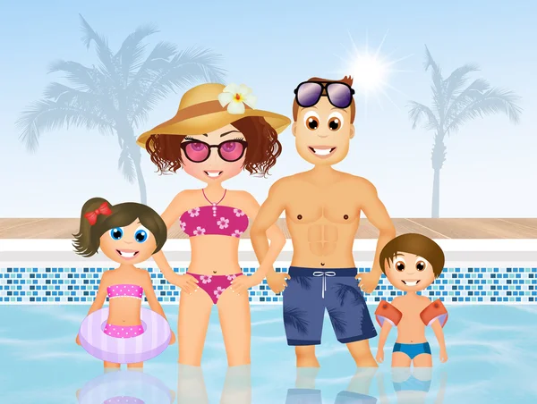 aile içinde Yüzme Havuzu