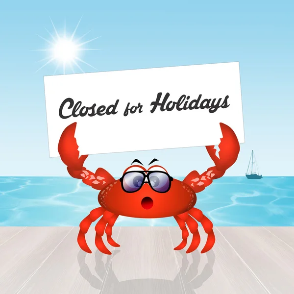 Closed for holidays — Stock Photo, Image