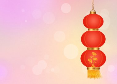 Çin fenerler asılı