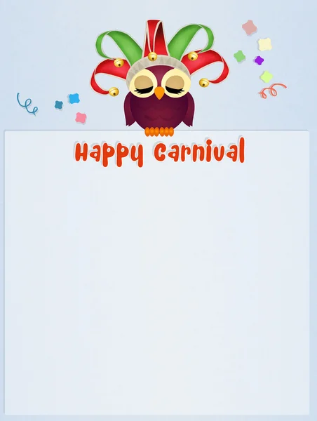 Cartão postal do carnaval — Fotografia de Stock