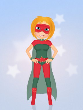 sevimli kahraman kız