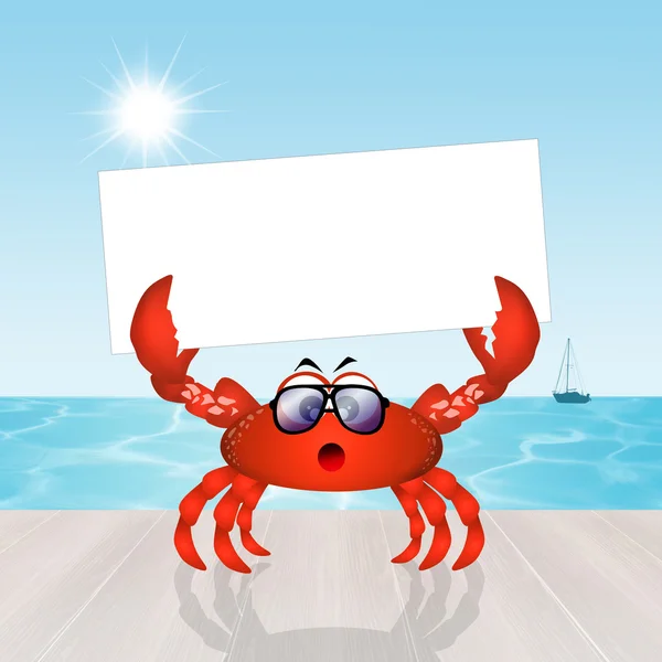 Cute crab at the sea — Stock Photo, Image