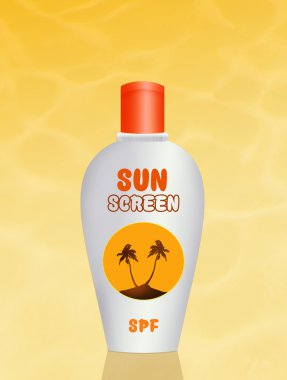 güneşten korunma şişe