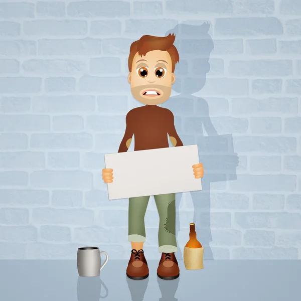 Illustration of unemployed — Stock Photo, Image