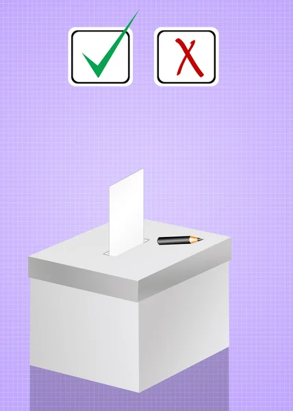 Casella di voto elettorale — Foto Stock