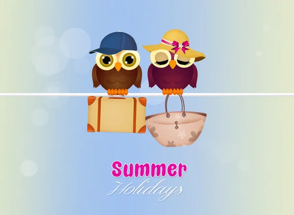 Ilustrace z letních prázdnin — Stock fotografie