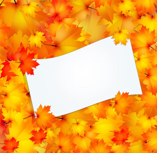 Illustration der Herbst-Postkarte — Stockfoto