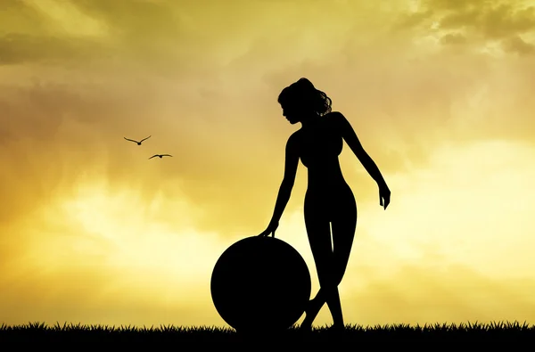 gün batımında Pilates