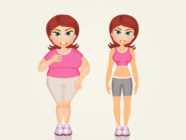 Formazione delle donne obese — Foto Stock