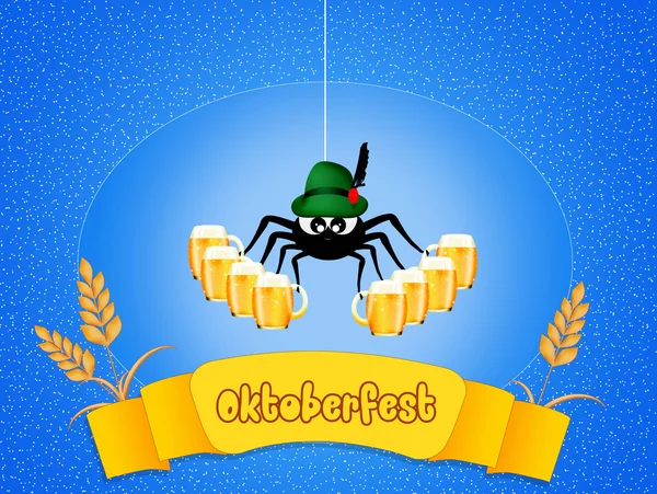 Ilustration of Oktoberfest beer — Stock Photo, Image