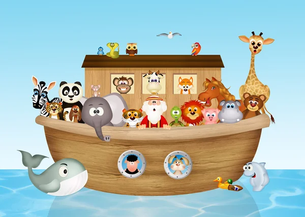 Funny Noah 's ark — стоковое фото