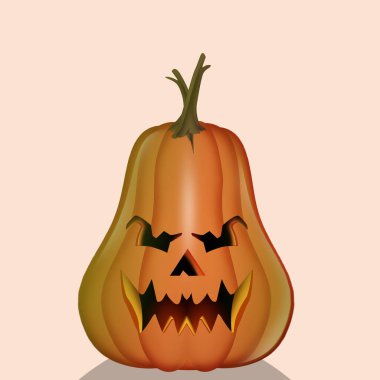 Cadılar Bayramı partisi için balkabağı çizimi