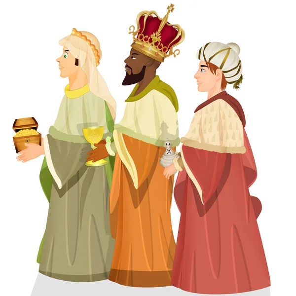 Wise Men Bring Gold Frankincense Myrrh — Stock Photo, Image