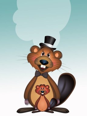 Köstebeklerin güzel bir çizimi.