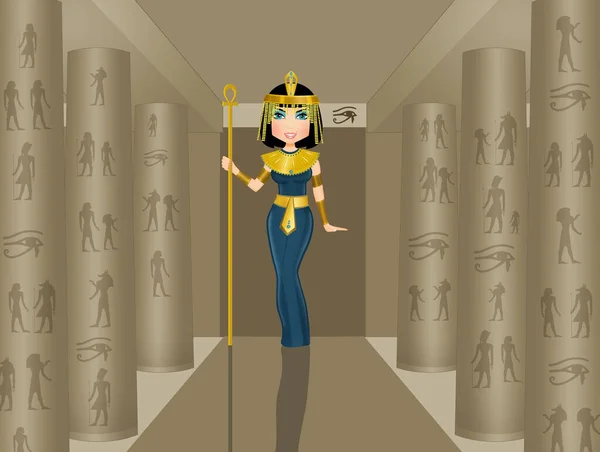 Beautiful Illustration Cleopatra — 스톡 사진