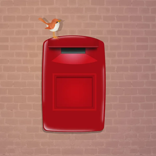 Illustration Red Letterbox — Stock Photo, Image