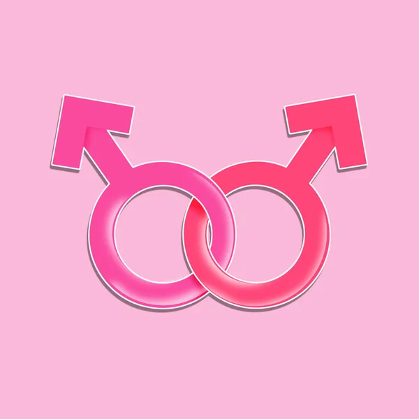 Illustration Kvinnliga Homosexuella Symboler Ikon — Stockfoto