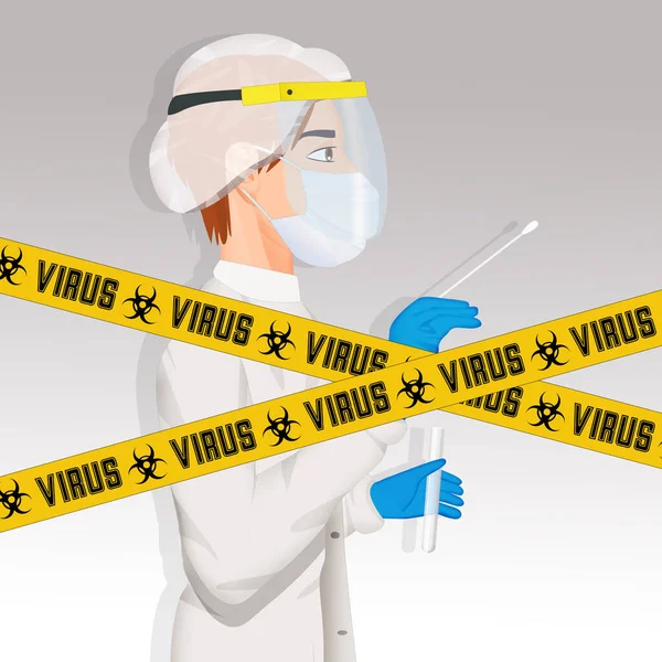 Aufmerksamkeit Für Das Virus — Stockfoto