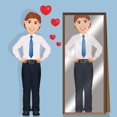 Narsist adamın çizimi