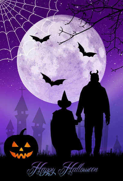 Halloween postcard — Stock Photo, Image