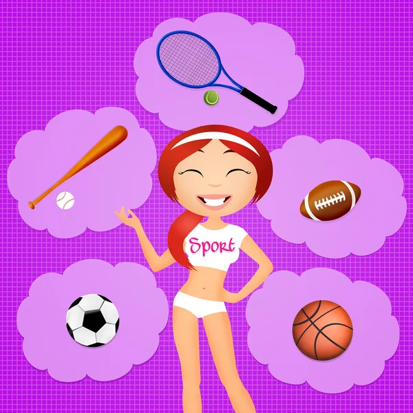 Sporty girl — Stock Photo, Image