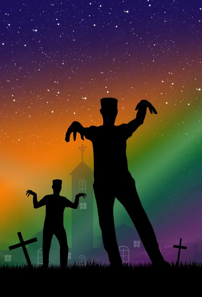 Zombie zu Halloween — Stockfoto