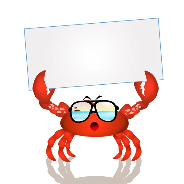 Krabbenkarikatur — Stockfoto