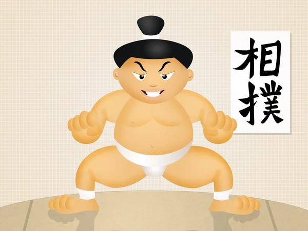 Zapaśnik sumo — Zdjęcie stockowe