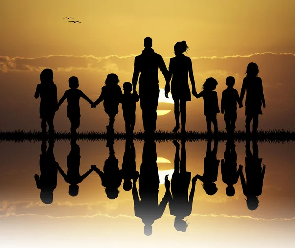 Big family — Stock Photo, Image