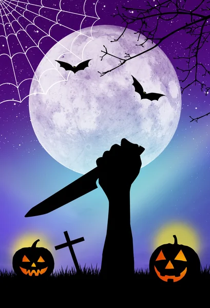 Halloween kaart — Stockfoto
