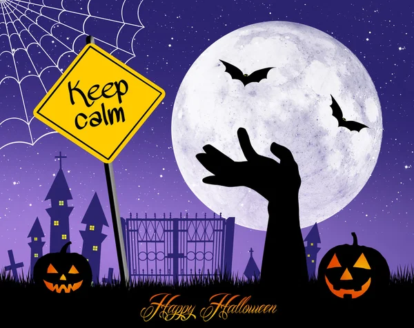 Mantenha a calma no Halloween — Fotografia de Stock