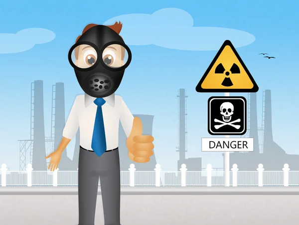 Danger radiation — Stock Photo, Image