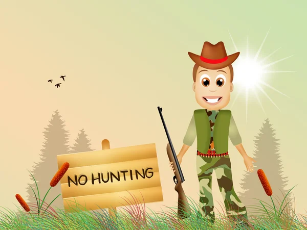 Hunting ban — Stockfoto