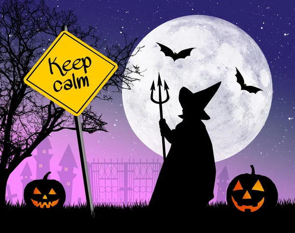 Mantenha a calma no Halloween — Fotografia de Stock