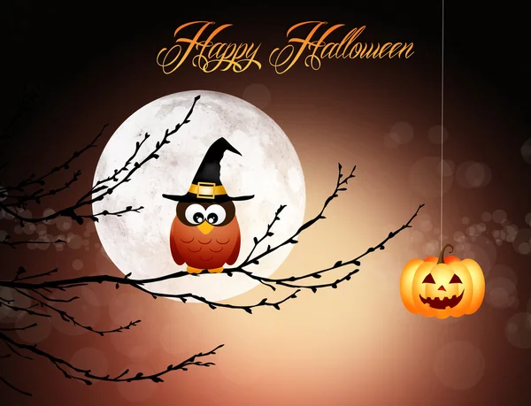 Cartolina di Halloween — Foto Stock