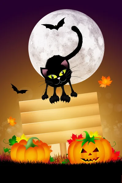 Cartolina di Halloween — Foto Stock