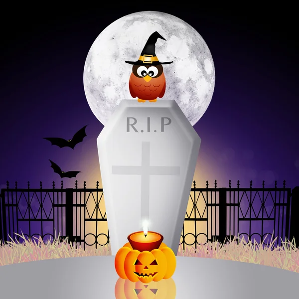Halloween postcard — Stock Photo, Image