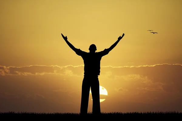 Grazie al cielo. — Foto Stock