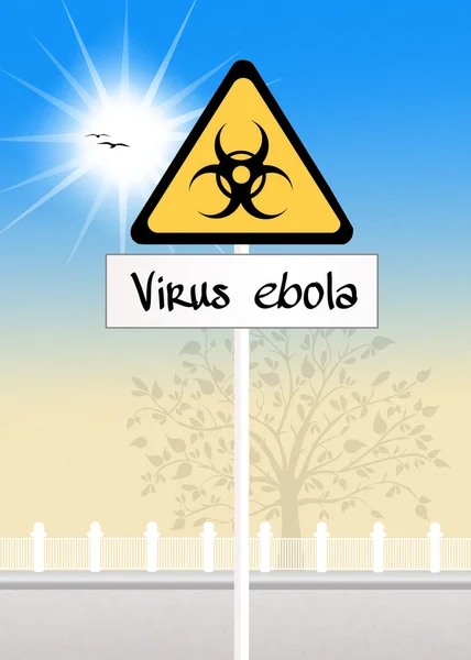 Alert virus ebola — Stock Photo, Image