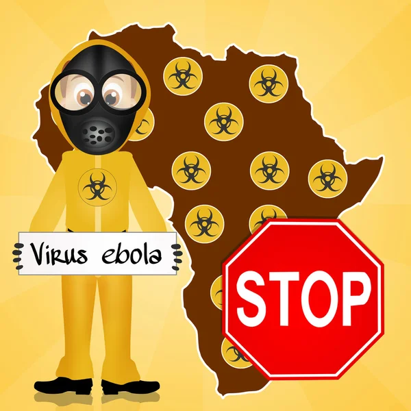 Virus di allerta ebola — Foto Stock