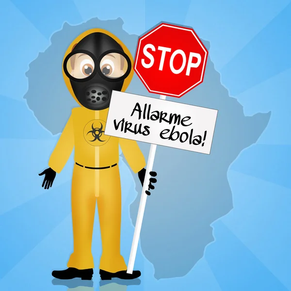 Virus di allerta ebola — Foto Stock